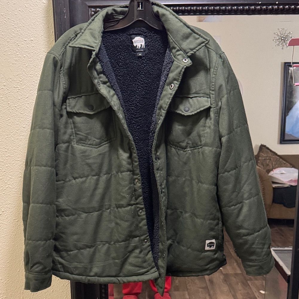 Buffalo David Bitton Olive Quilted Jacket